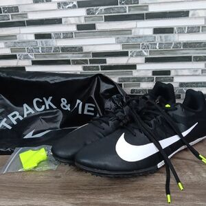 Nike Zoom Rivals NWT Mens 13 Black White Track Racing Shoes